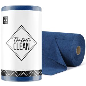 75 Pack Tear-Away Microfiber Roll（Navy Blue）