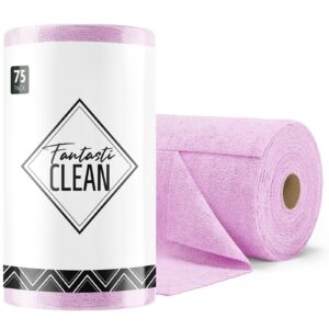 75 Pack Tear-Away Microfiber Roll（Purple）