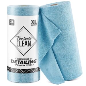 36 Pack Tear-Away Microfiber Roll（Blue）