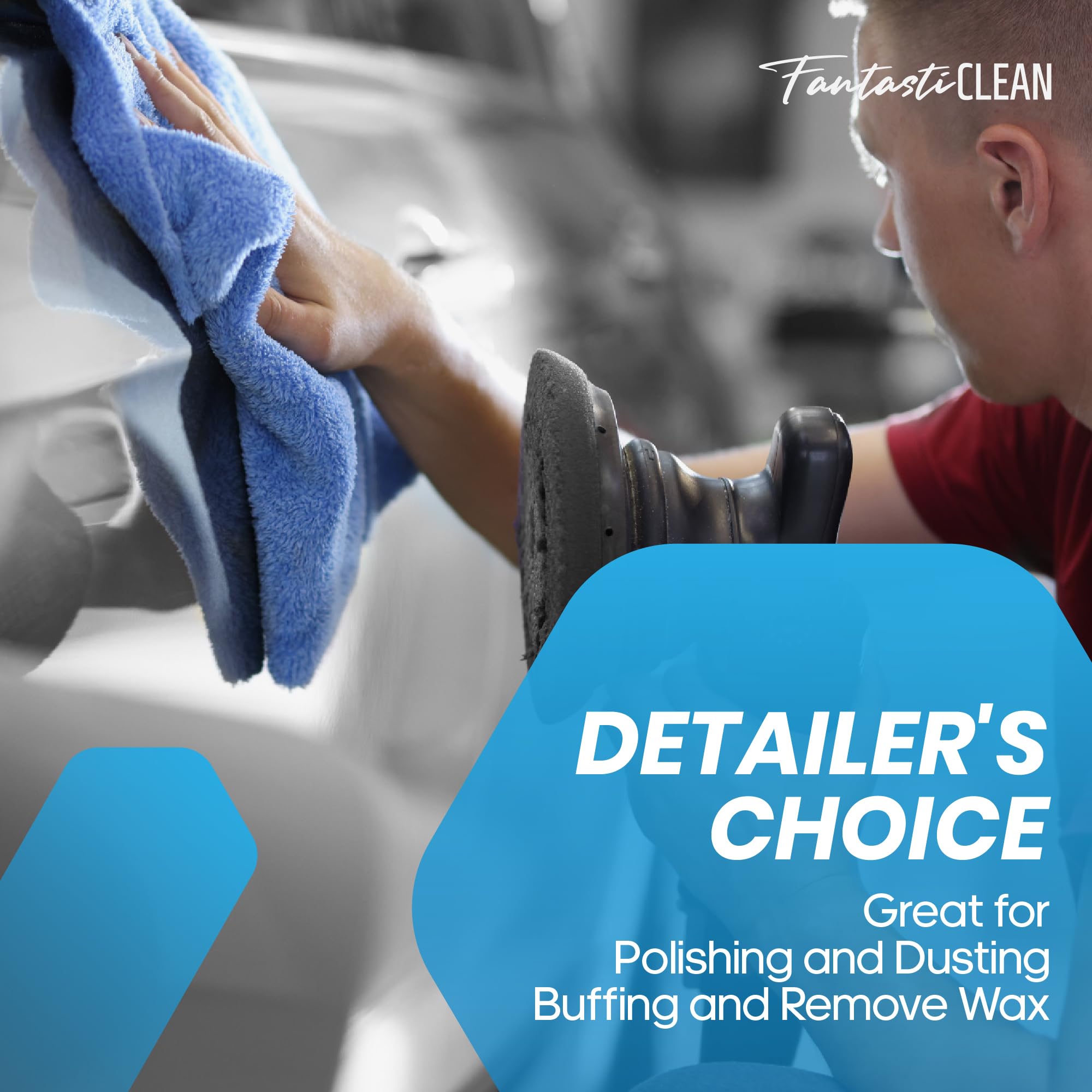 20 Pack Tear-Away Microfiber Roll(Blue) - Image 5