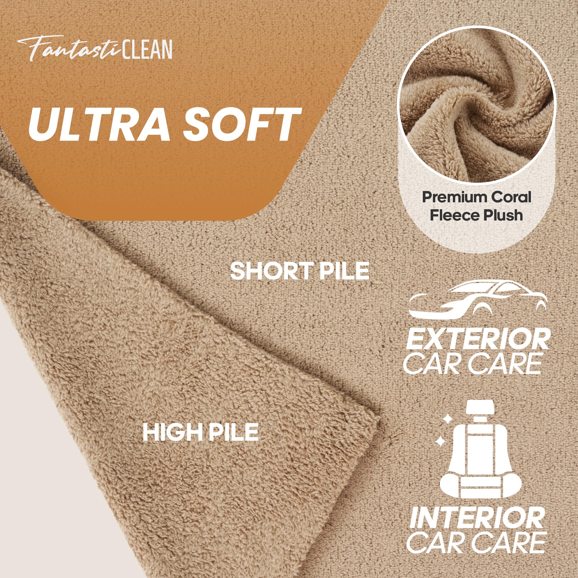 20 Pack Tear-Away Microfiber Roll(Tan) - Image 2