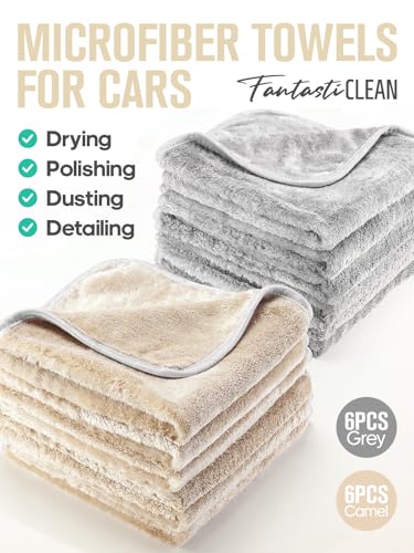 FantastiCLEAN 700GSM Microfiber Car Detailing Drying Towels(CMGR) - Image 2