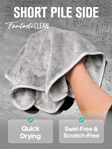 FantastiCLEAN 700GSM Microfiber Car Detailing Drying Towels(CMGR) - Image 8