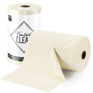 75 Pack Tear-Away Microfiber Roll（Beige）
