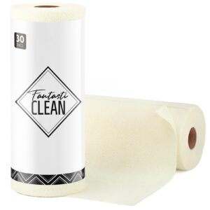30 Pack Tear-Away Microfiber Roll（Beige）