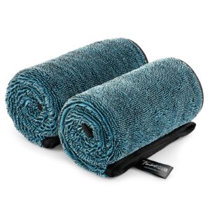 FantastiCLEAN 2 Pack Large Car Drying Towel 32‘’ by 24''(Blue)